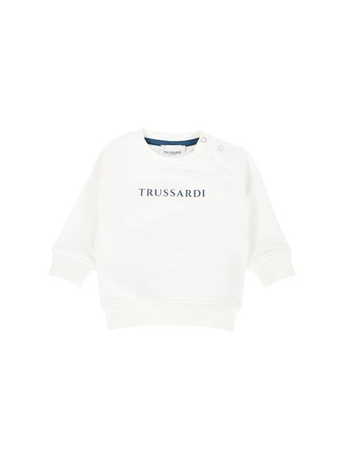 sweatshirt boy wite TRUSSARDI JEANS | TIA24086FE/T9O-WHT/BL.N